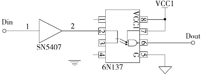 光耦隔離和驅(qū)動電路圖